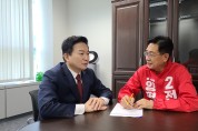 전진선 양평군수 후보 인수위 방문, 원희룡 국토부장관 후보자 만나 의견 공감